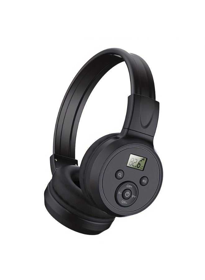 F4 Rechargeable & Portable Personal FM Radio Headphones with Best Reception, FM Headset Radio Receiver for Meeting, Daily Works, Hiking, Jogging - Image 1